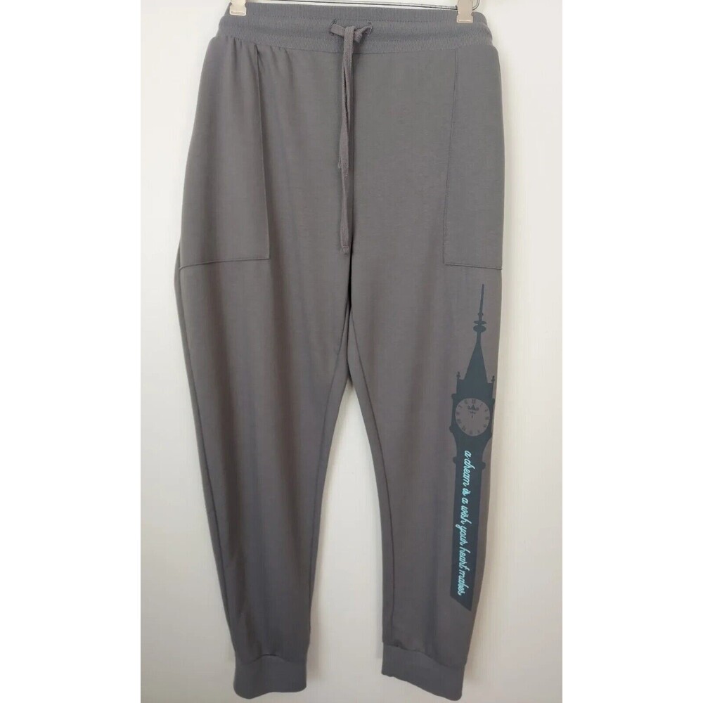 Disney Cinderella “A Wish is a Dream Your Heart Makes” Jogger Sweatpants SZ XL